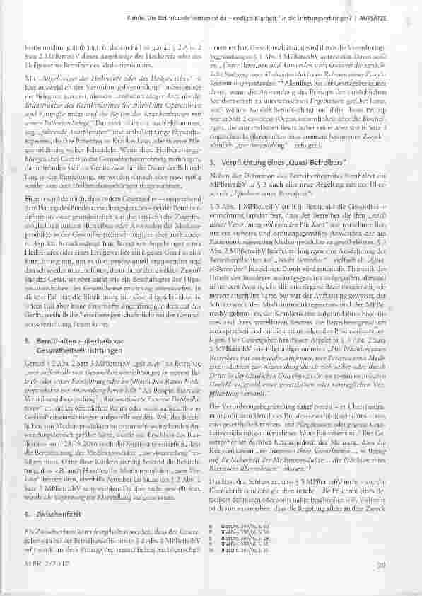 Vorschauseite 3: Die Betreiberdefinition ist da endlich Klarheit für die Leistungserbringer?