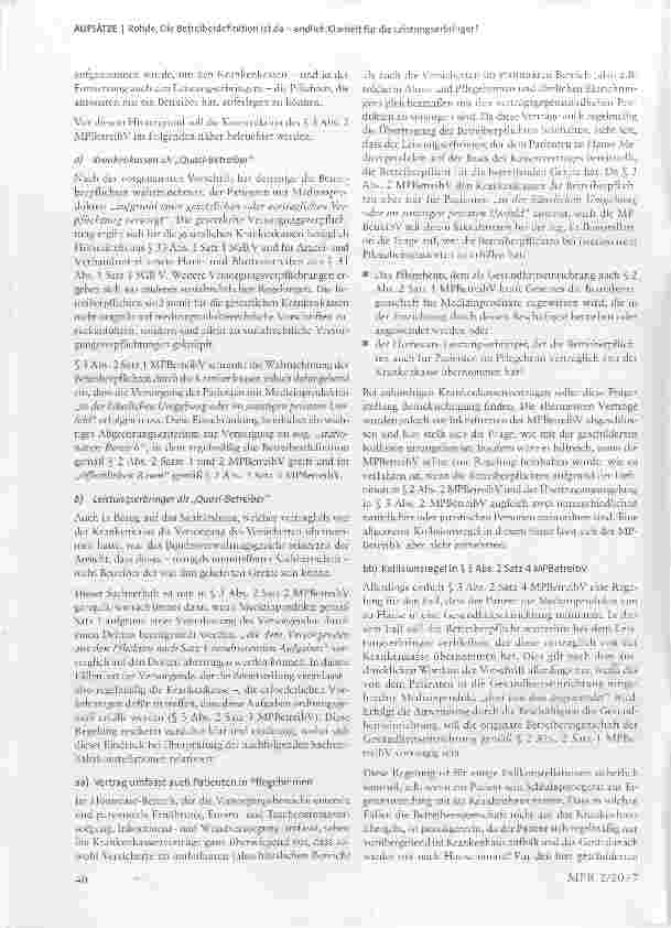 Vorschauseite 4: Die Betreiberdefinition ist da endlich Klarheit für die Leistungserbringer?