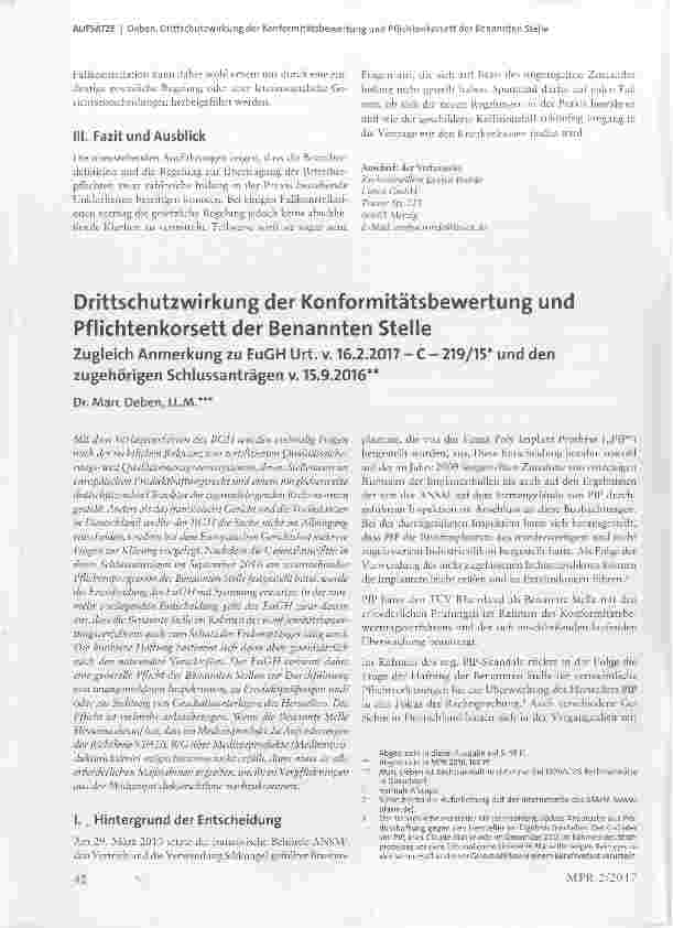 Vorschauseite 6: Die Betreiberdefinition ist da endlich Klarheit für die Leistungserbringer?