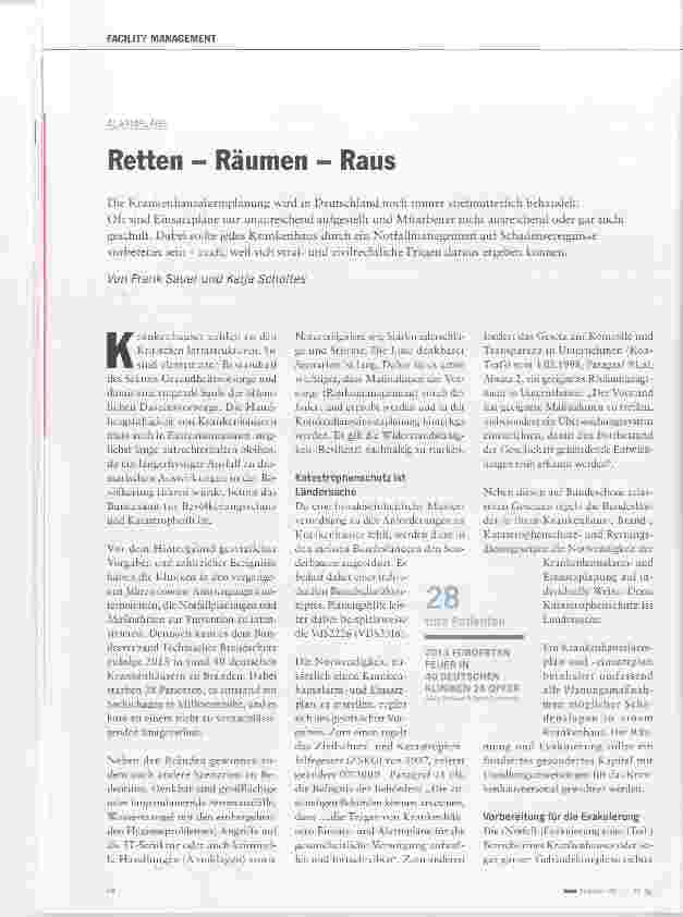 Vorschauseite 1: Retten - Räumen - Raus