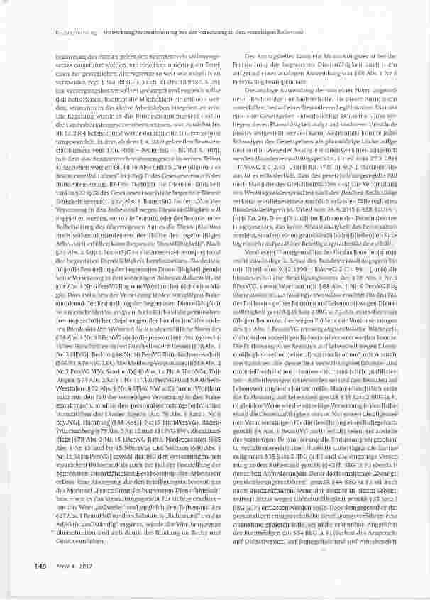 Vorschauseite 2: Mitwirkung/Mitbestimmung bei der Versetzung in den vorzeitigen Ruhestand