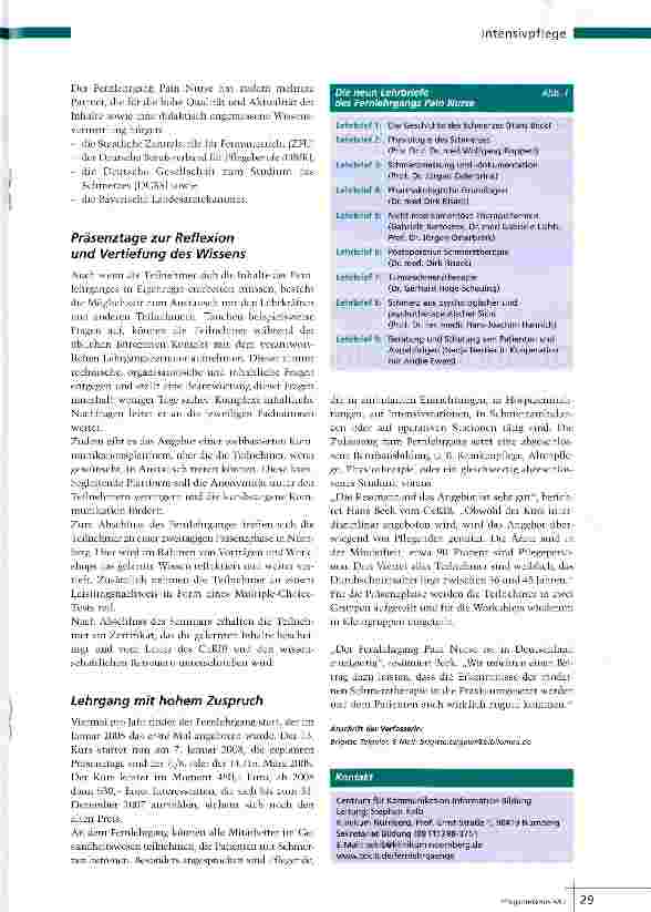 Vorschauseite 2: Experten für das Schmerzmanagement