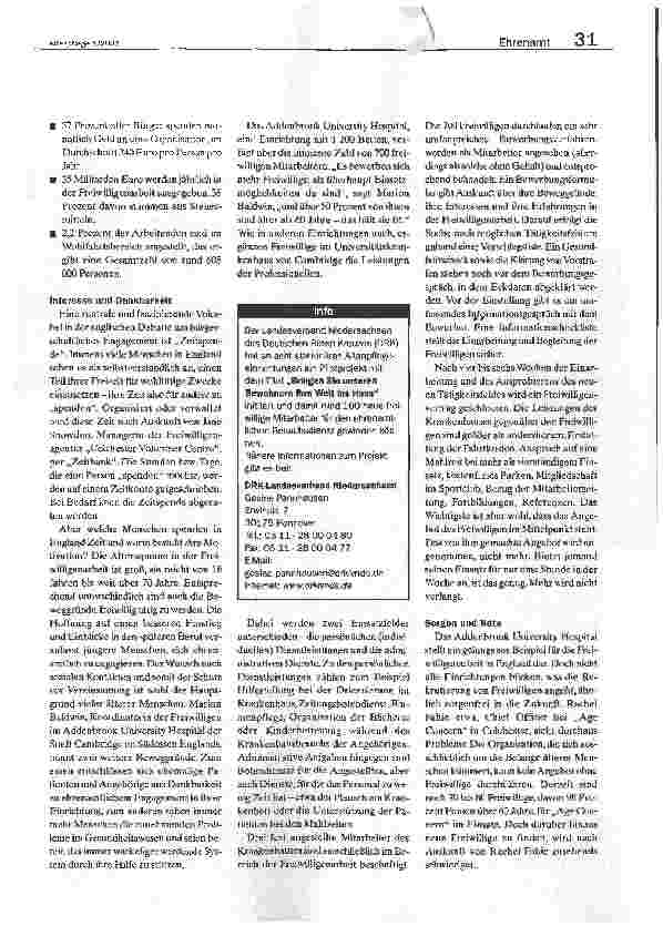 Vorschauseite 2: Wohl der Gemeinschaft