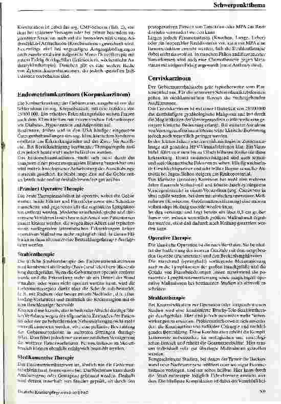 Vorschauseite 4: Gynäkologische Krebserkrankungen Strategien der Therapie und Pflege