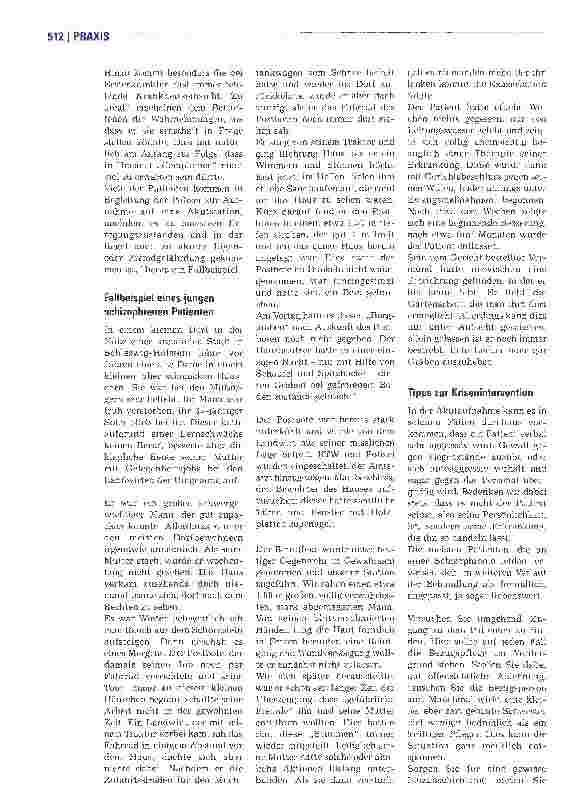Vorschauseite 3: Schizophrenie - Zwischen Wahn und Wirklichkeit