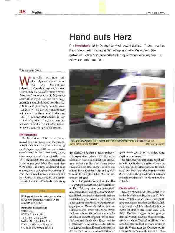 Vorschauseite 1: Hand aufs Herz