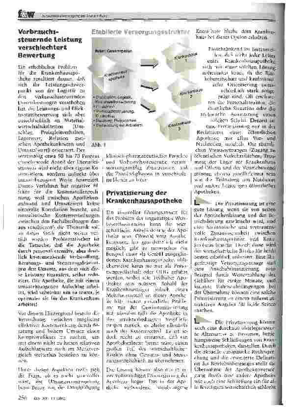 Vorschauseite 3: Arzneimittelversorgung im Krankenhaus Können innovative Modelle Kosten sparen?