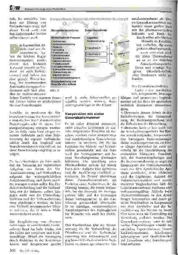 Vorschauseite 6: Arzneimittelversorgung im Krankenhaus Können innovative Modelle Kosten sparen?