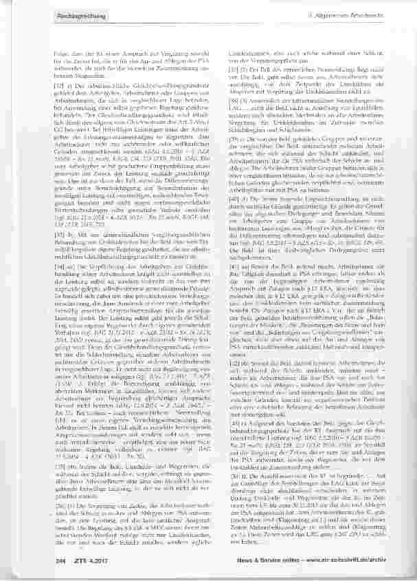 Vorschauseite 3: Umkleidezeiten als Arbeitszeit