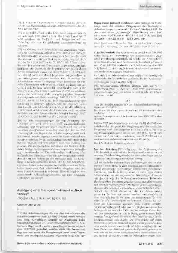 Vorschauseite 4: Umkleidezeiten als Arbeitszeit