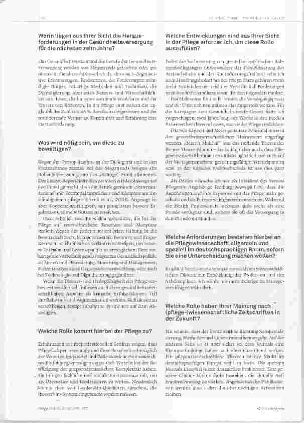 Vorschauseite 2: Die Diskursund Dialogfahigkeit der Pflege stärken