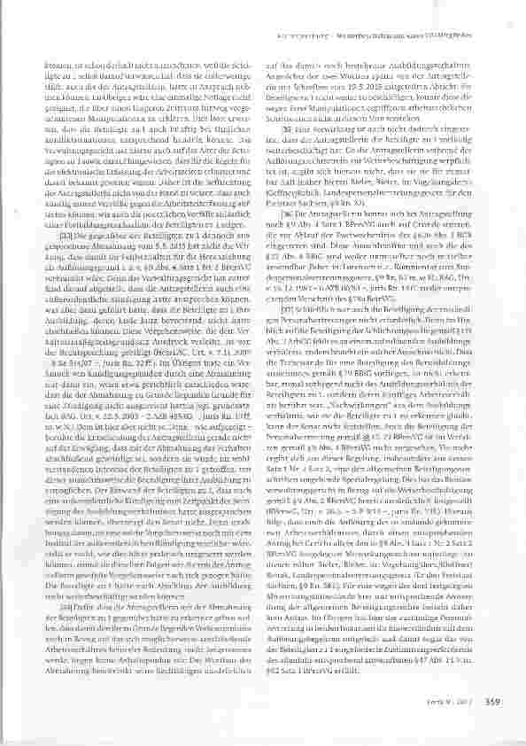 Vorschauseite 4: Weiterbeschäftigung eines JAV-Mitgliedes
