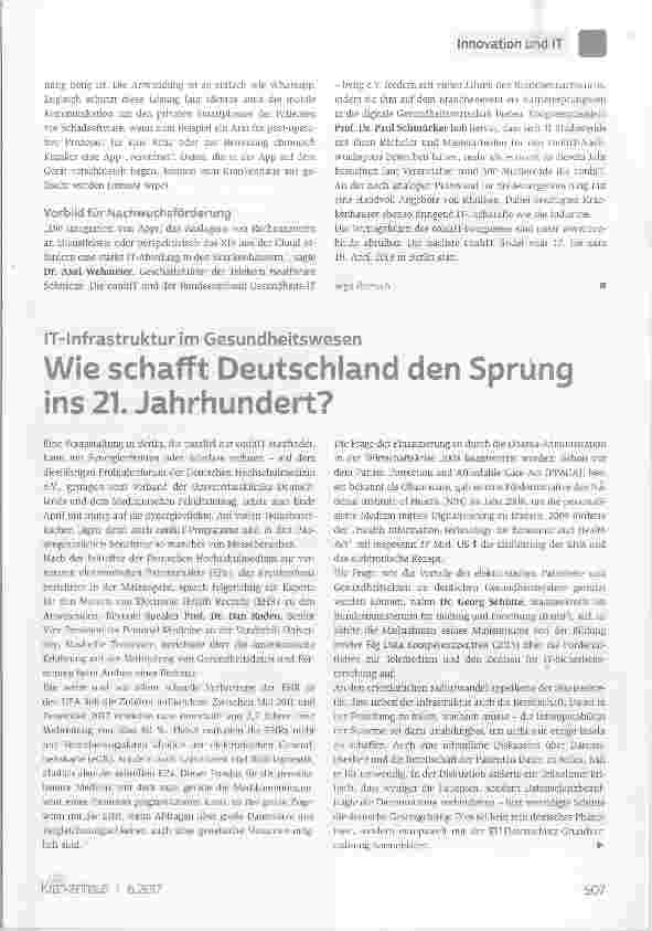Vorschauseite 1: Wie schafft Deutschland den Sprung ins 21. Jahrhundert?