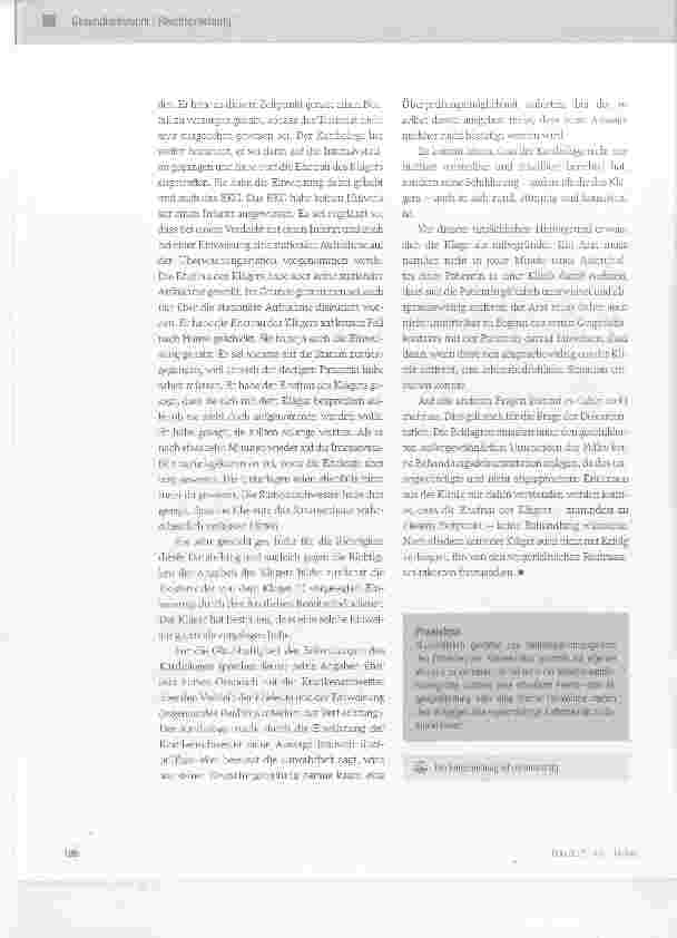 Vorschauseite 3: Absprachewidriges Entfernen einer Patientin aus einer Klinik