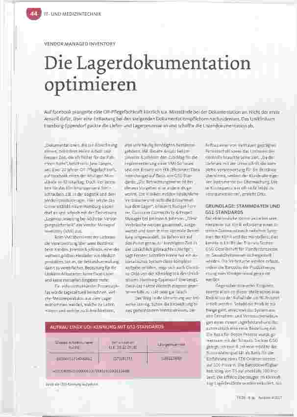 Vorschauseite 1: Die Lagerdokumentation optimieren