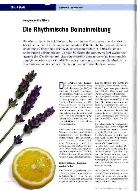 Vorschauseite 1: Die Rhythmische Beineinreibung
