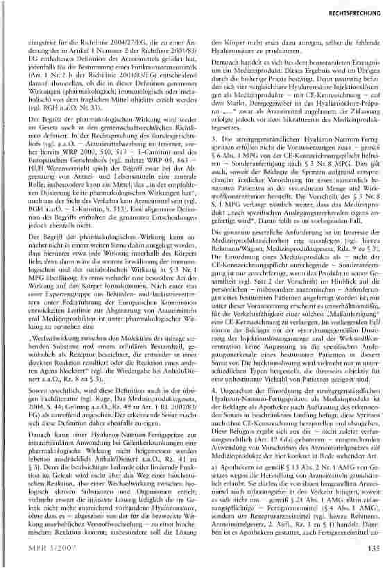Vorschauseite 3: Vertrieb selbst hergestellter arzneimittelähnlicher Produkte
