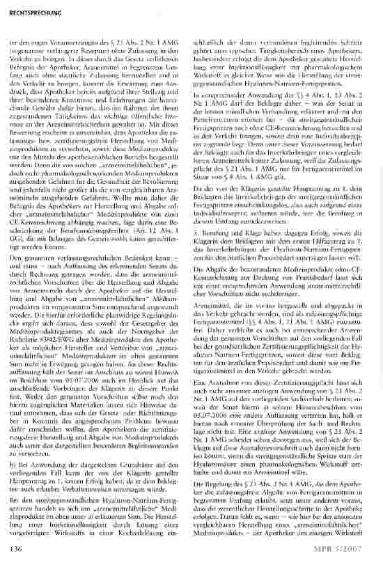 Vorschauseite 4: Vertrieb selbst hergestellter arzneimittelähnlicher Produkte