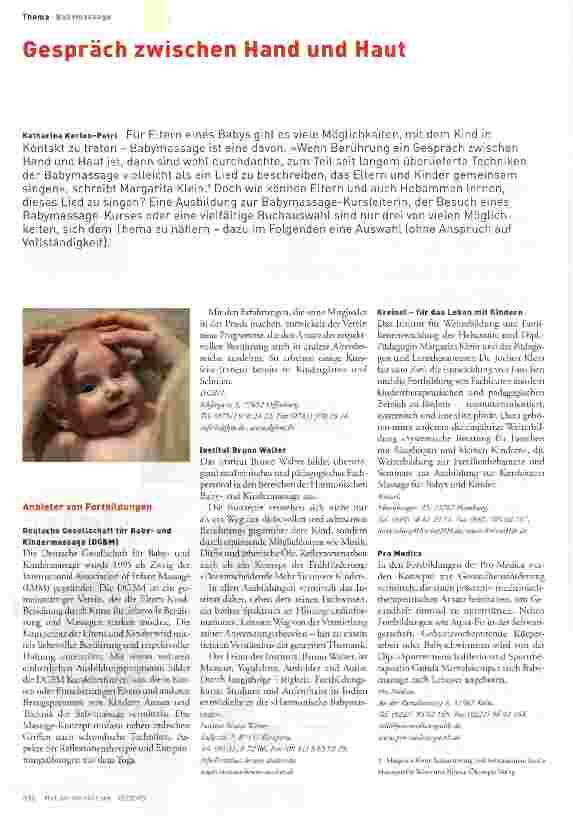 Vorschauseite 1: Gespräch zwischen Hand und Haut
