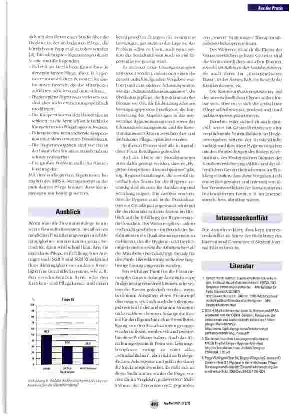 Vorschauseite 6: MRSA-Management in der ambulanten Pflege -ein Erfahrungsbericht