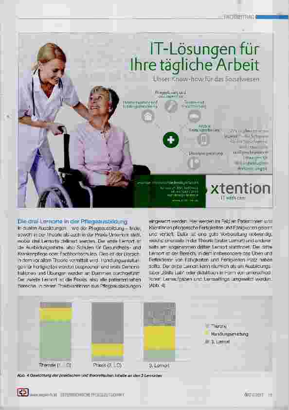 Vorschauseite 3: Herausforderung in der Ausbildung von Pflegeassistenz, Pflegefachassistenz und dem gehobenen Dienst in der Gesundheitsund Krankenpflege