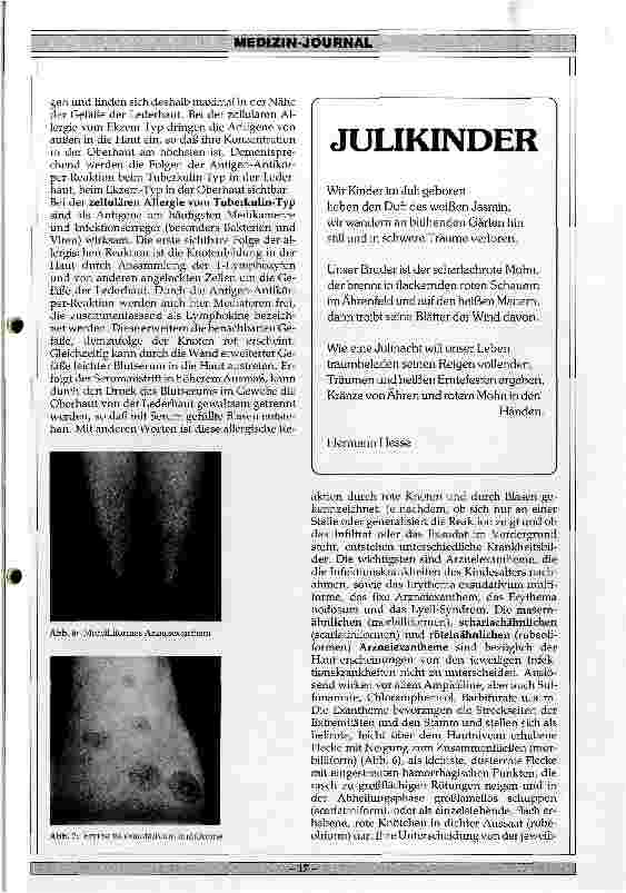 Vorschauseite 4: Klinik und Therapie der Arzneimittelallergien