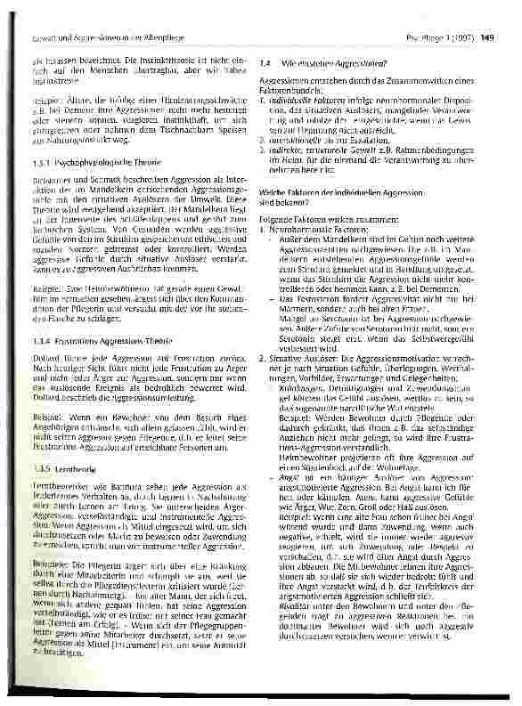 Vorschauseite 2: Gewalt und Aggression in der Altenpflege