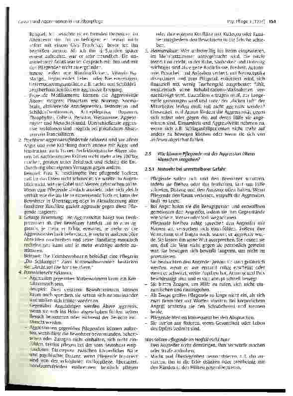 Vorschauseite 4: Gewalt und Aggression in der Altenpflege
