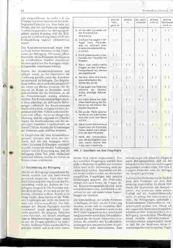 Vorschauseite 2: Durchführung und Ergebnisse einer Patientenbefragung im Krankenhaus