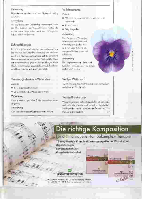 Vorschauseite 5: Hals-Nasen-Ohren-Heilkunde in der Hildegard-Medizin