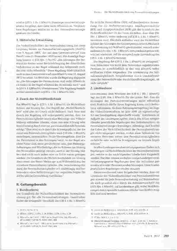 Vorschauseite 2: Die Nichtöffentlichkeit von Personalratssitzungen