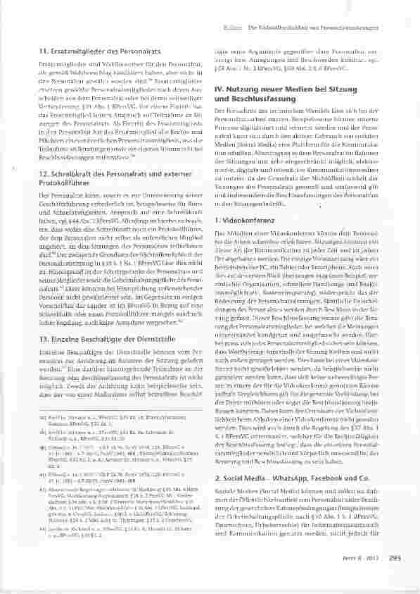 Vorschauseite 6: Die Nichtöffentlichkeit von Personalratssitzungen