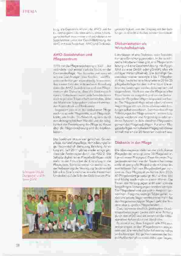 Vorschauseite 2: DIE GEMEINDESCHWESTER KIRCHLICHE GEMEINDEARBEIT UND PFLEGE FRÜHER UND HEUTE Gemeindekrankenpflege