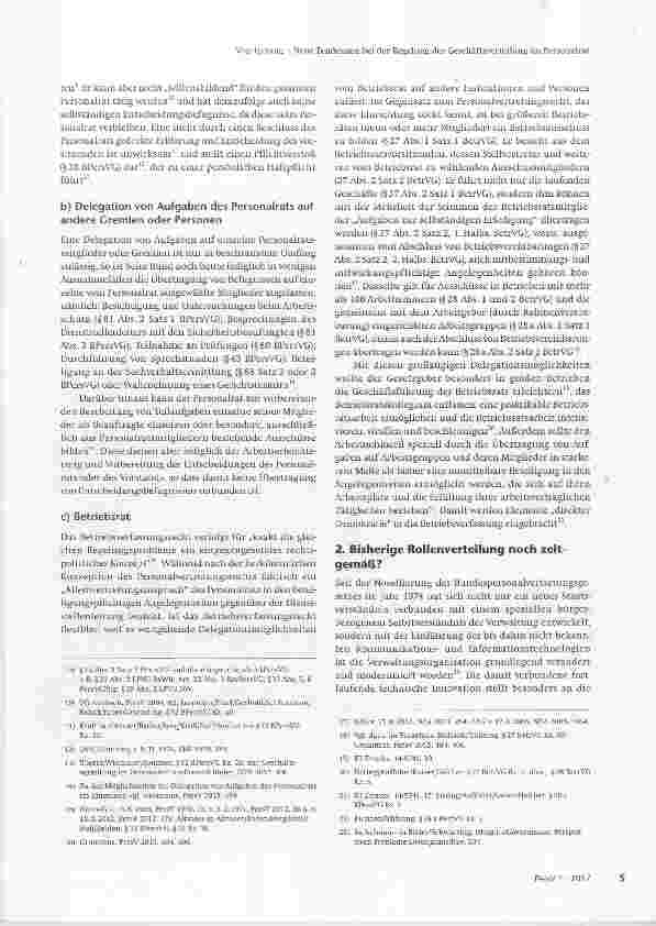 Vorschauseite 2: Neue Tendenzen bei der Regelung der Geschäftsverteilung im Personalrat