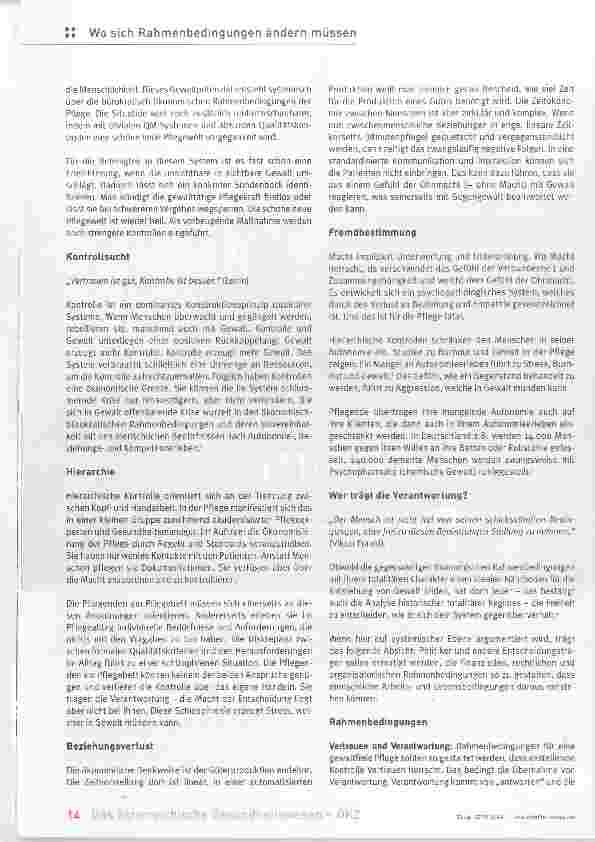 Vorschauseite 2: Schöne neue Pflegewelt?