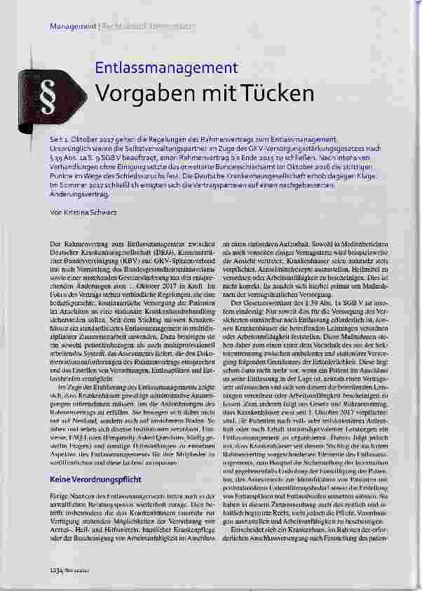 Vorschauseite 1: Vorgaben mit Tücken