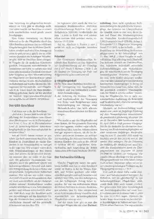 Vorschauseite 2: Der GBA-Beschluss und seine Folgen für die Neugeborenen-Intensivstationen