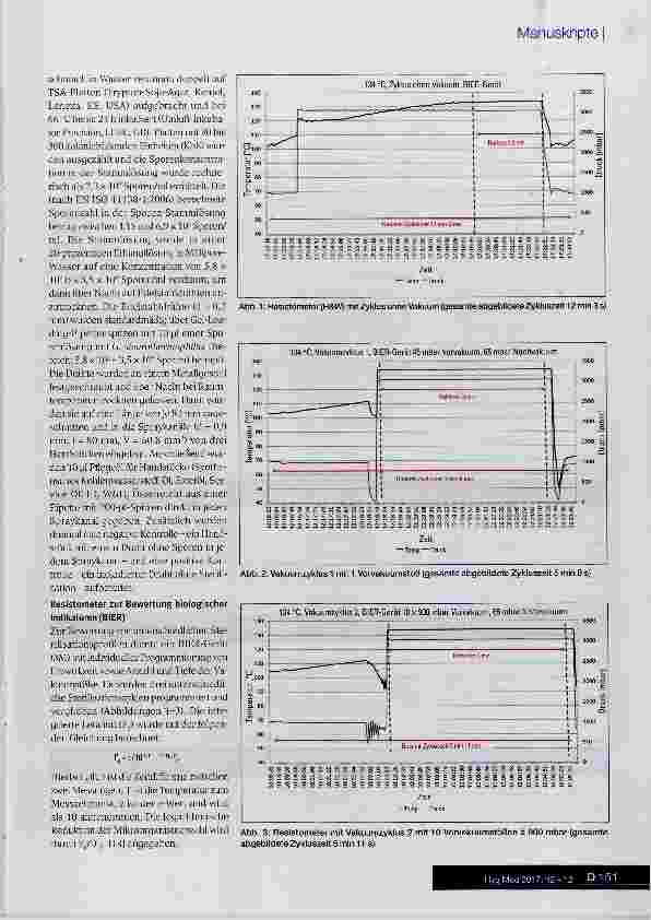 Vorschauseite 3: Die Auswirkung von Pflegeöl auf die Wirksamkeit der Dampfsterilisation zur Dekontamination zahnärztlicher Handstücke