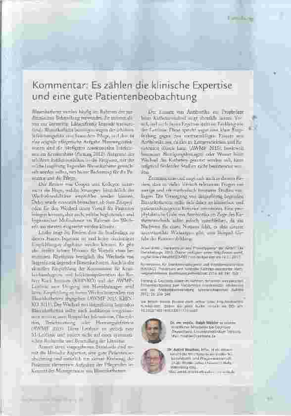 Vorschauseite 2: Dauerkatheter Blase: Wann und wie wechseln?
