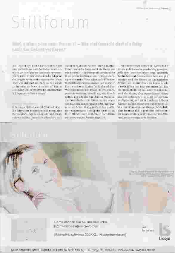 Vorschauseite 1: Fünf, sieben oder zehn Prozent? Wie viel Gewicht darf ein Baby nach der Geburt verlieren?