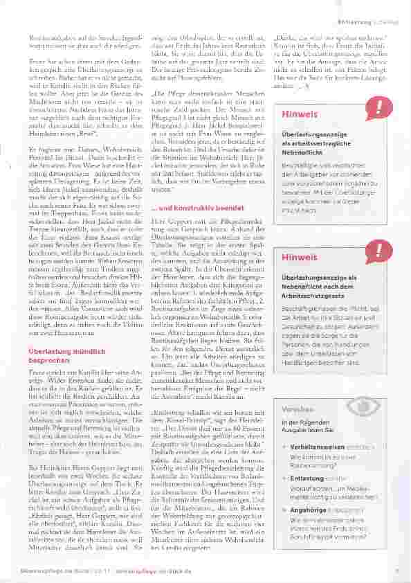 Vorschauseite 2: Wenn alles zu viel wird