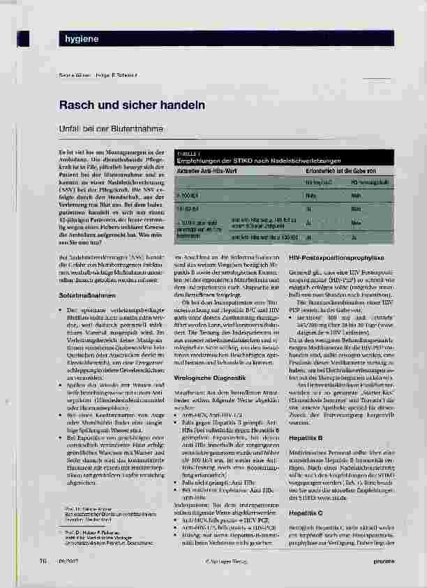 Vorschauseite 1: Rasch und sicher handeln