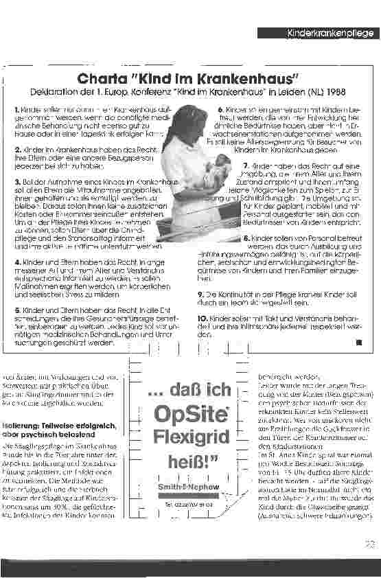 Vorschauseite 2: Kinderkrankenpflege gestern - heute - morgen Von der strengen Isolation der Kinder zur vollen Integration der Eltern