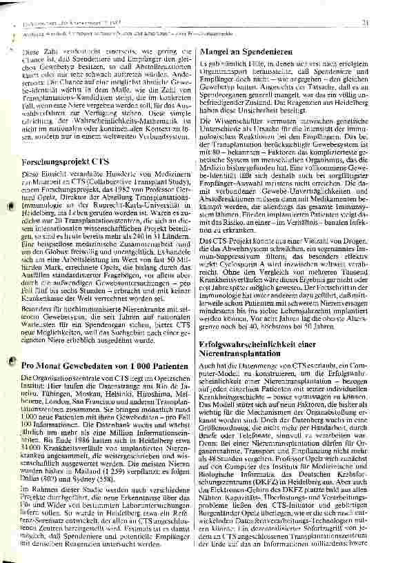 Vorschauseite 2: Computer sortieren Nieren und Empfänger - zwei Forschungsprojekte