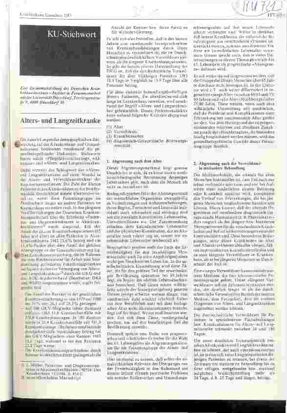 Vorschauseite 1: Alters-und Langzeitkranke