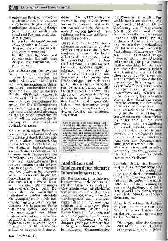 Vorschauseite 4: Datenschutz und Datensicherheit Anforderungen, Probleme und Lösungskonzepte