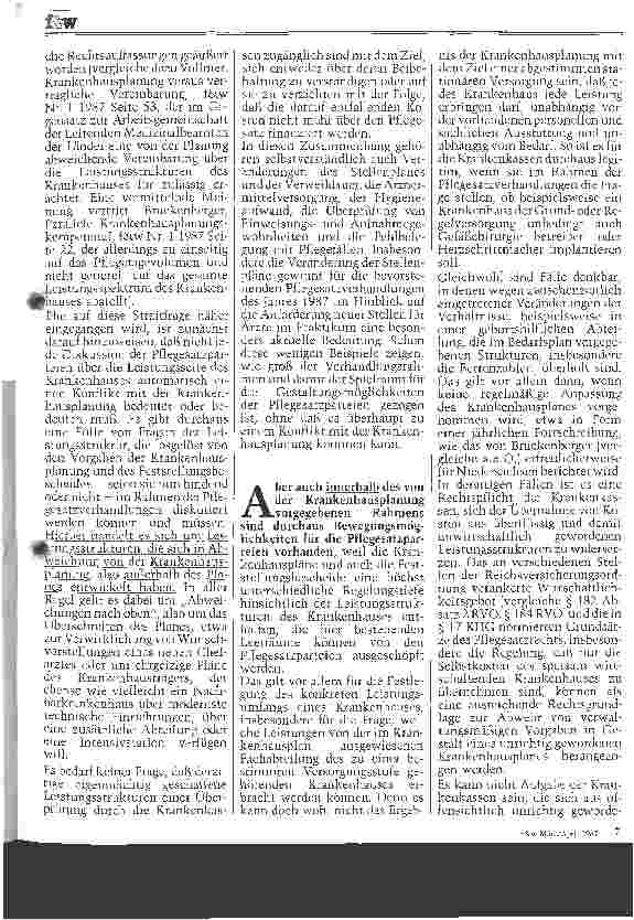 Vorschauseite 2: Erfolg oder Mißerfolg? Zwei Jahre Erfahrungen mit der neuen Krankenhausfinanzierung Teil III