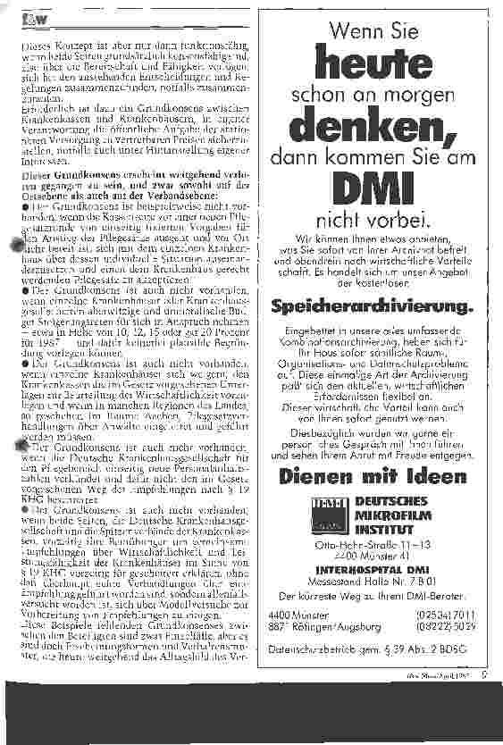 Vorschauseite 4: Erfolg oder Mißerfolg? Zwei Jahre Erfahrungen mit der neuen Krankenhausfinanzierung Teil III
