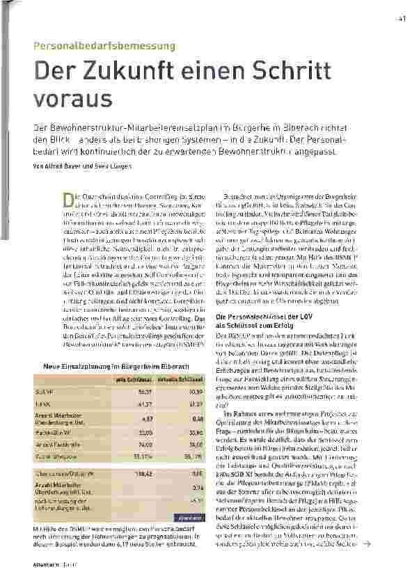 Vorschauseite 1: Der Zukunft einen Schritt voraus