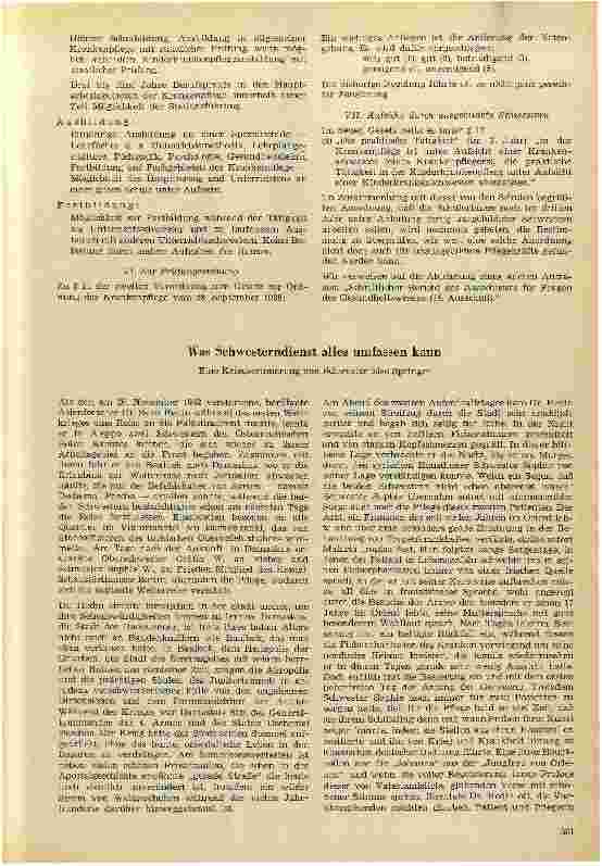 Vorschauseite 3: Vorschläge für die Ausbildungsund Prüfungsordnungen zum Krankenpflegegesetz vom 25. 5. 1957